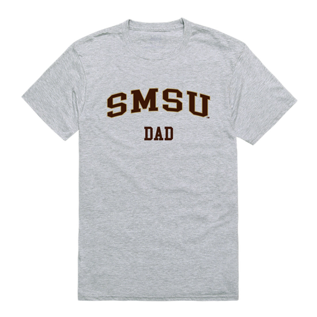 Southwest Minnesota State Mustangs Dad Tee T-Shirt - Brown, Small