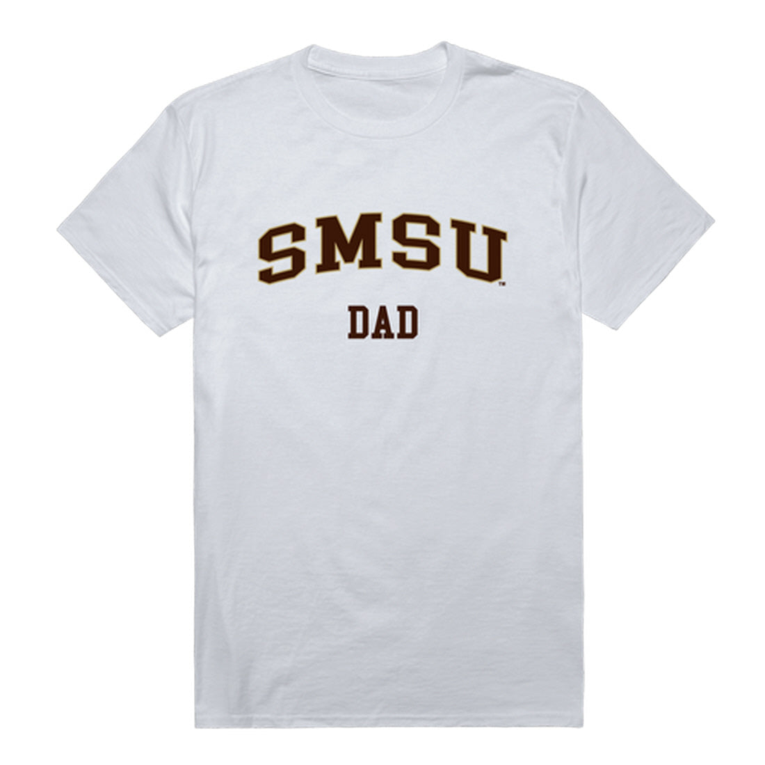 Southwest Minnesota State Mustangs Dad Tee T-Shirt - Brown, Small