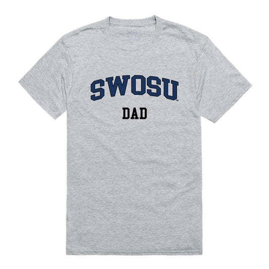 Southwestern Oklahoma State Bulldogs Dad Tee T-Shirt - Heather Grey, Small