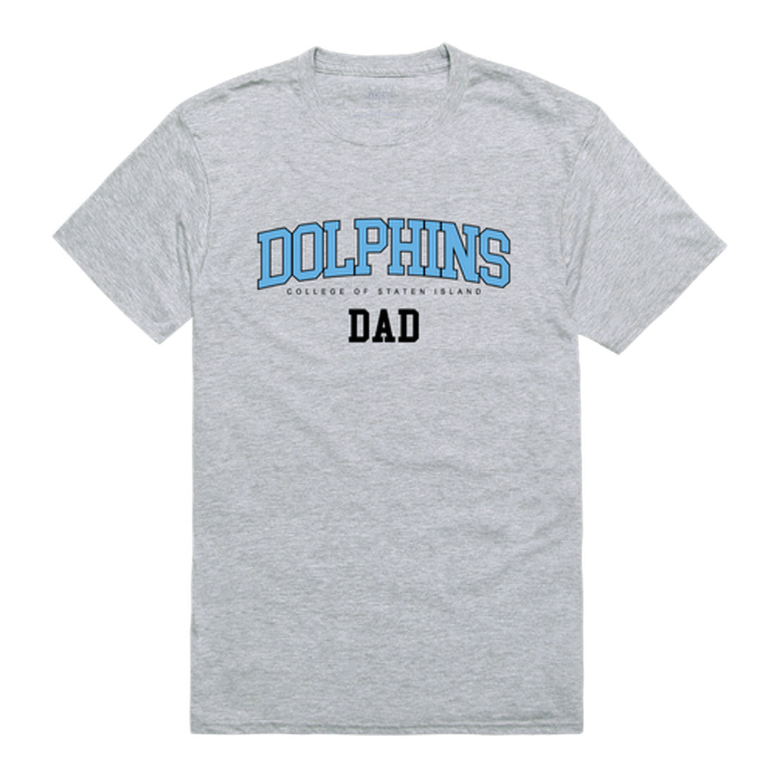 College of Staten Island Dolphins Dad Tee T-Shirt - Black, Small