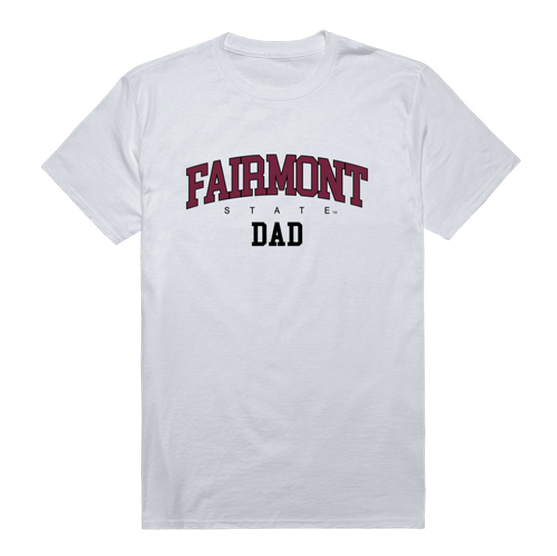 Fairmont State Falcons Dad Tee T-Shirt - Heather Grey, Small