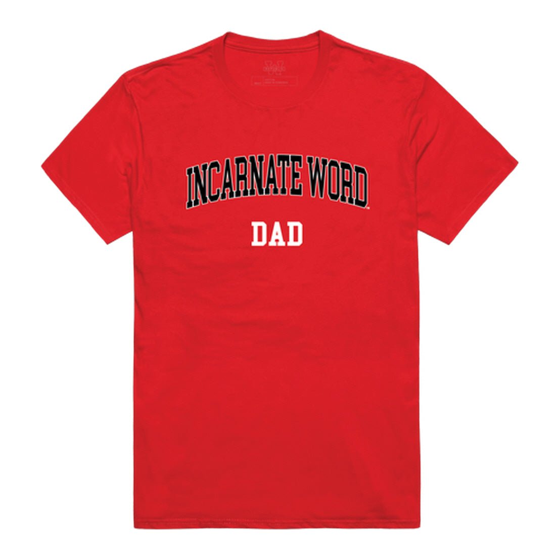 Incarnate Word Cardinals Dad Tee T-Shirt - Heather Grey, Small