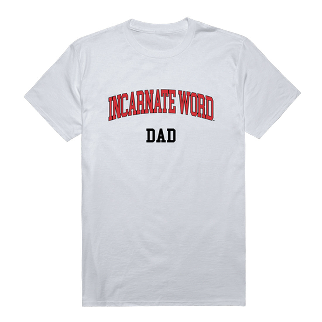 Incarnate Word Cardinals Dad Tee T-Shirt - Heather Grey, Small