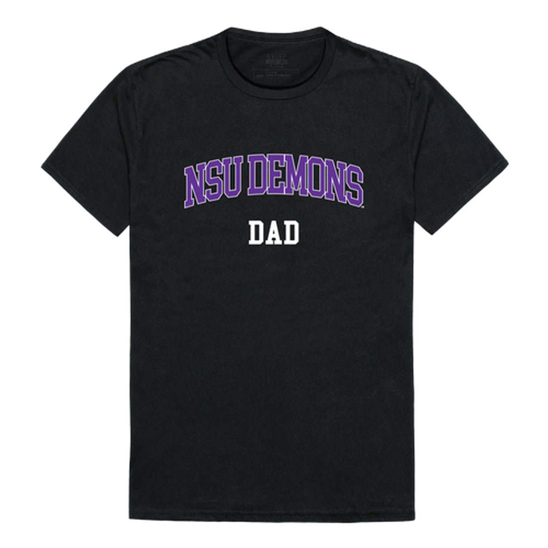 Northwestern State Demons Dad Tee T-Shirt - Black, Small