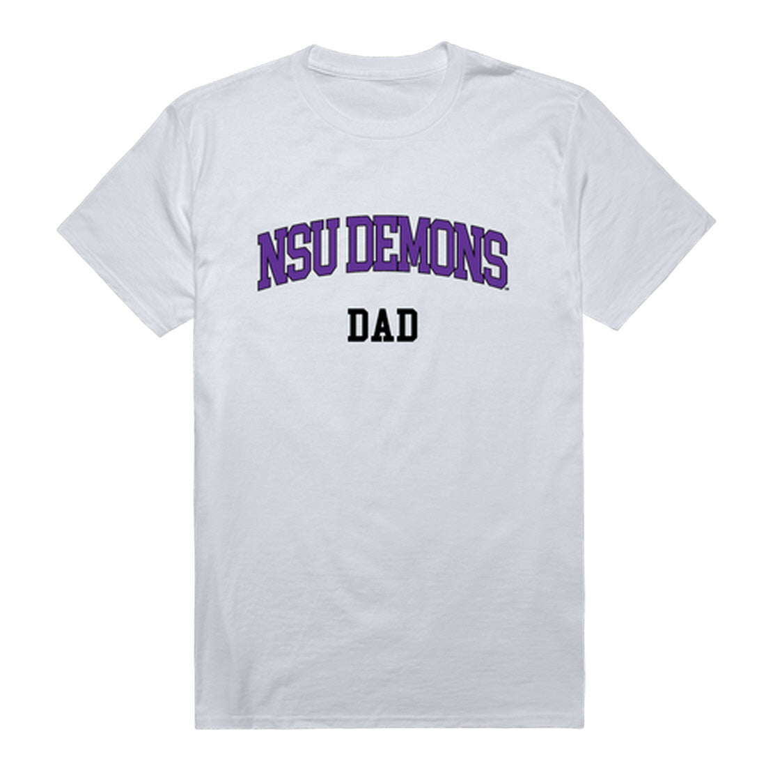 Northwestern State Demons Dad Tee T-Shirt - Black, Small