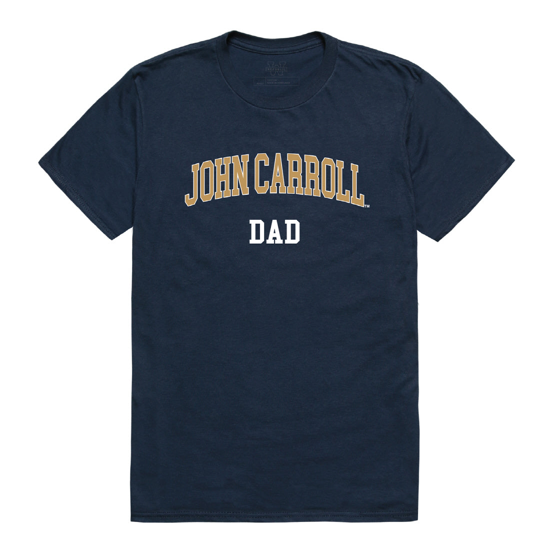 John Carroll Blue Streaks Dad Tee T-Shirt - Heather Grey, Small