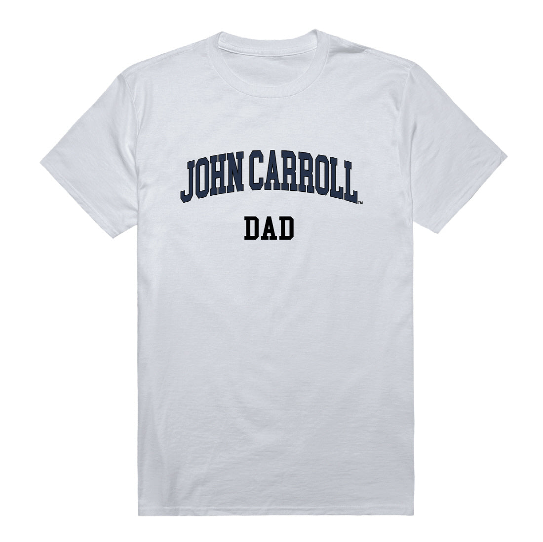 John Carroll Blue Streaks Dad Tee T-Shirt - Heather Grey, Small