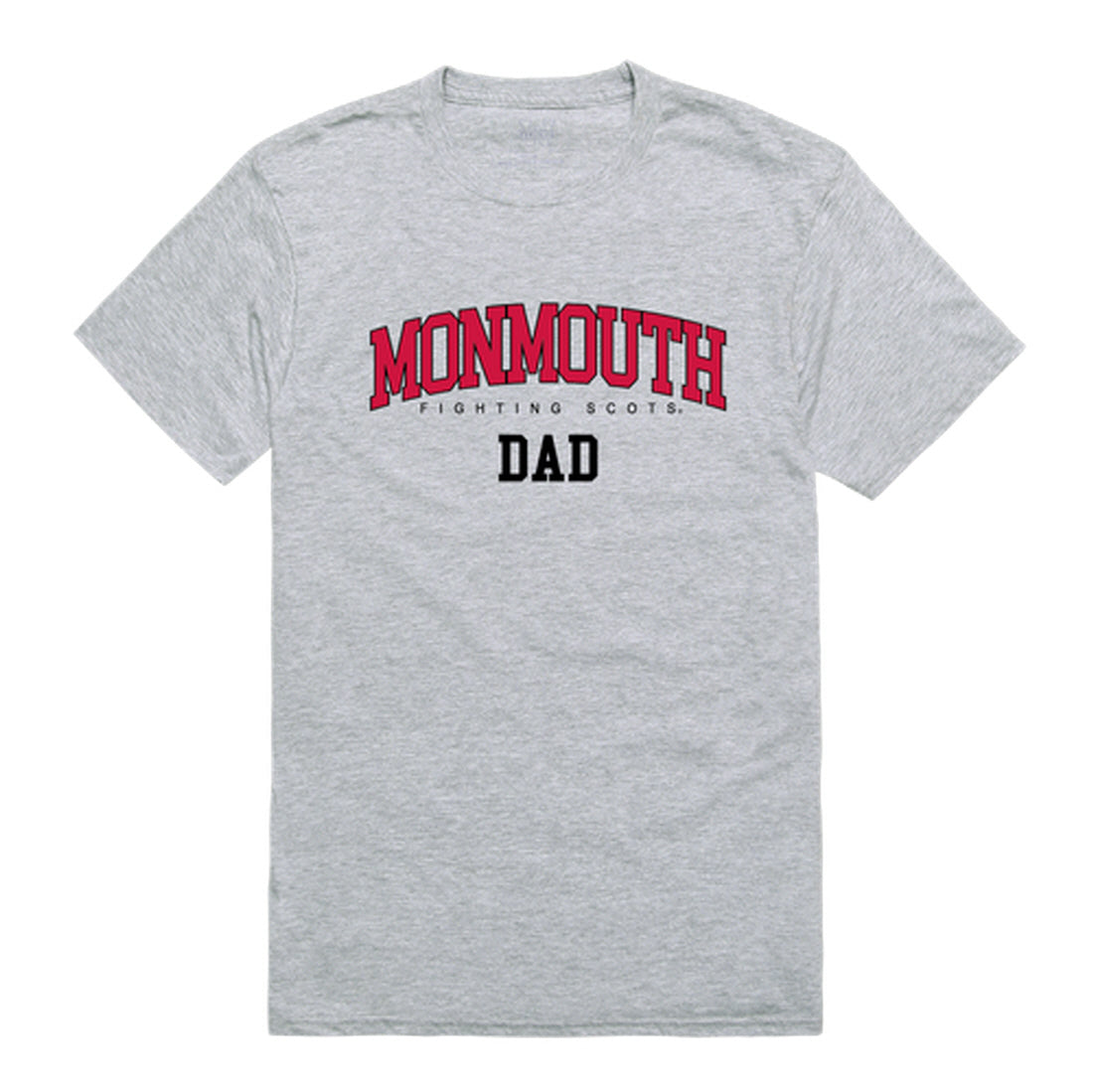 Monmouth College Fighting Scots Dad Tee T-Shirt - Heather Grey, Small