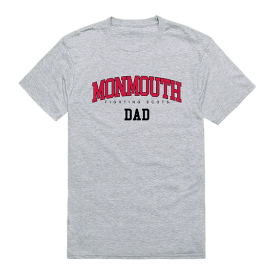 Monmouth College Fighting Scots Dad Tee T-Shirt - Heather Grey, Small