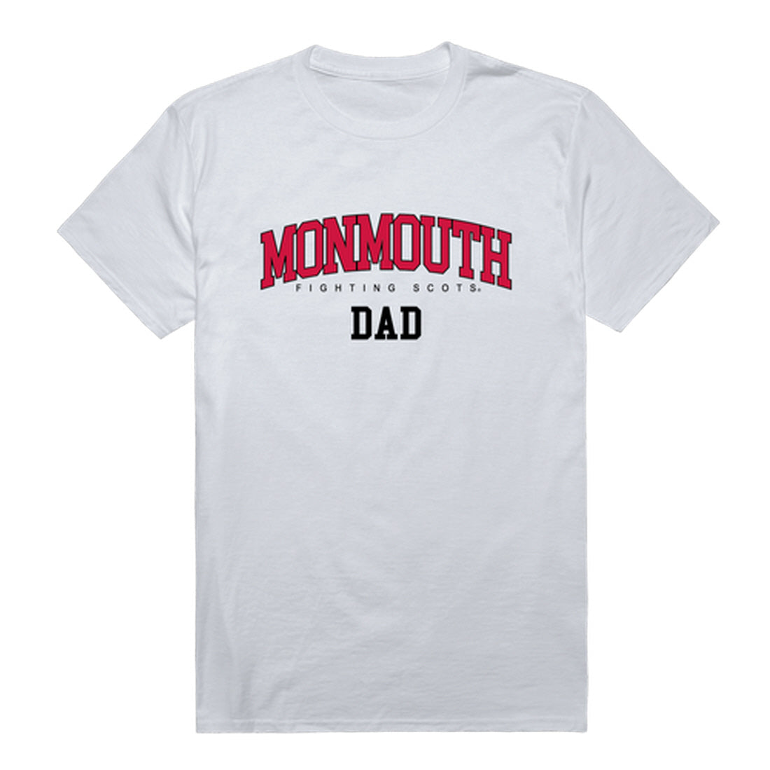 Monmouth College Fighting Scots Dad Tee T-Shirt - Heather Grey, Small