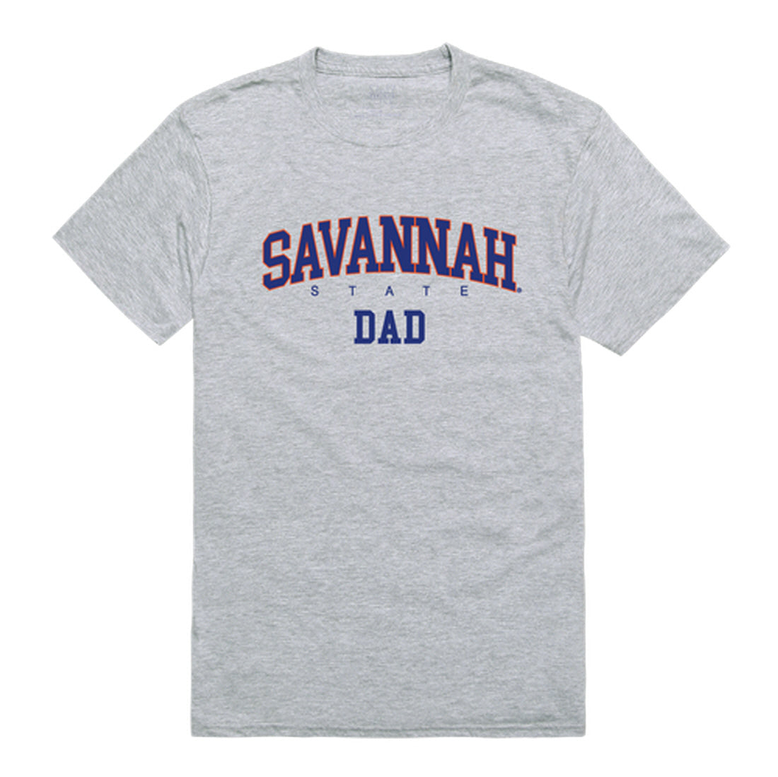 Savannah State Tigers Dad Tee T-Shirt - Heather Grey, Small