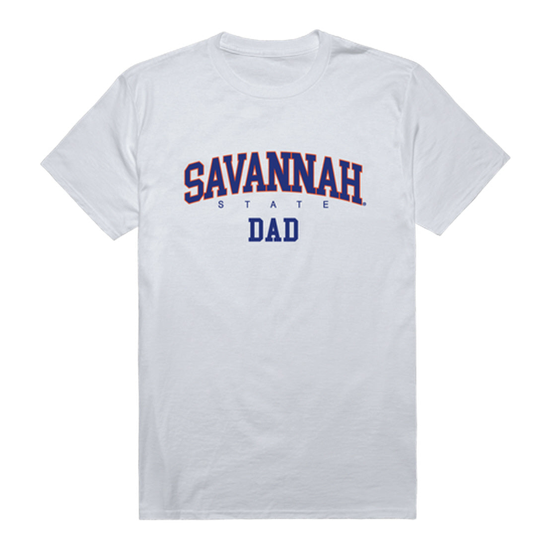 Savannah State Tigers Dad Tee T-Shirt - Heather Grey, Small