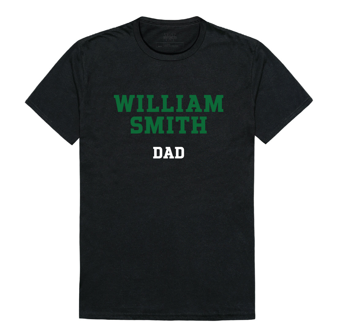 Hobart & William Smith Colleges Statesmen Dad Tee T-Shirt - Black, Small