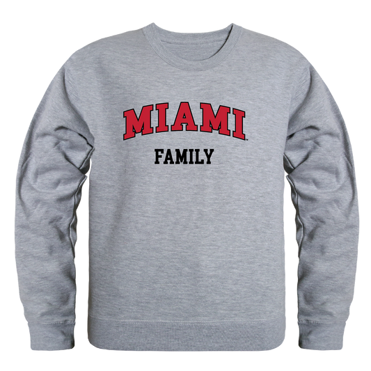 Miami University RedHawks Family Crewneck Pullover Sweatshirt Sweater