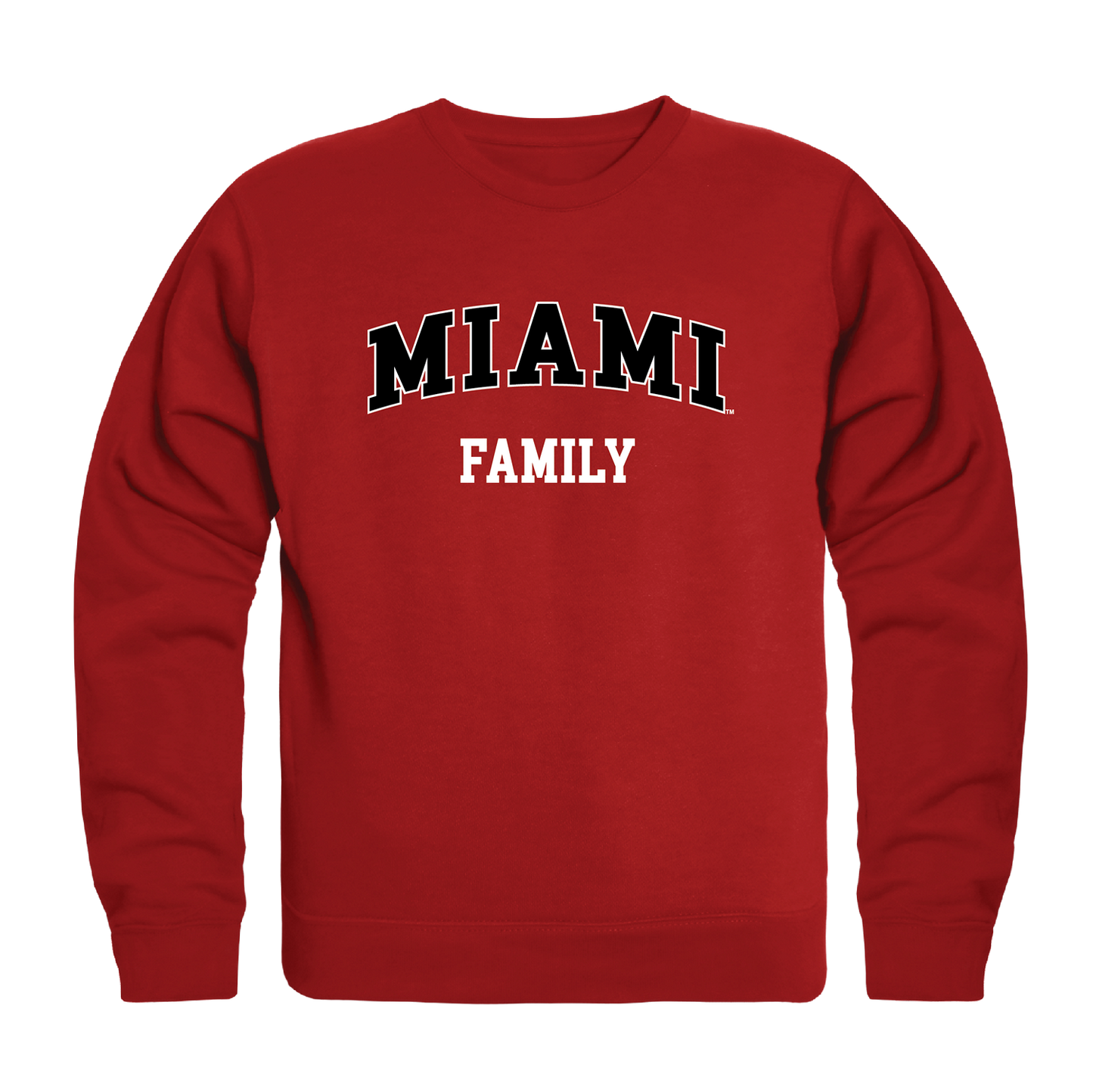 Miami University RedHawks Family Crewneck Pullover Sweatshirt Sweater