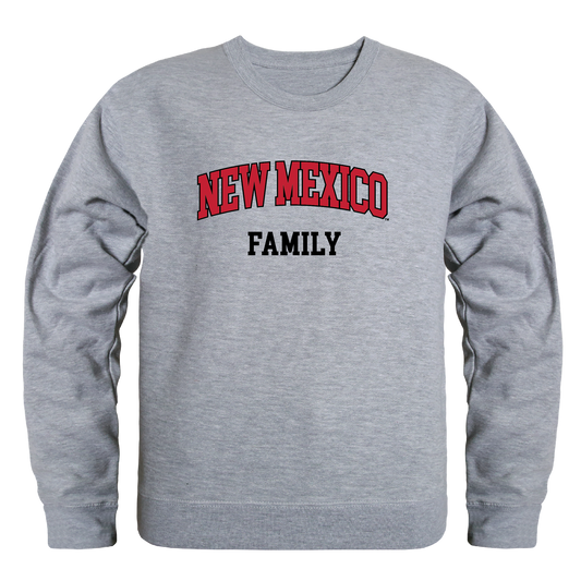 UNM University of New Mexico Lobos Family Crewneck Pullover Sweatshirt Sweater