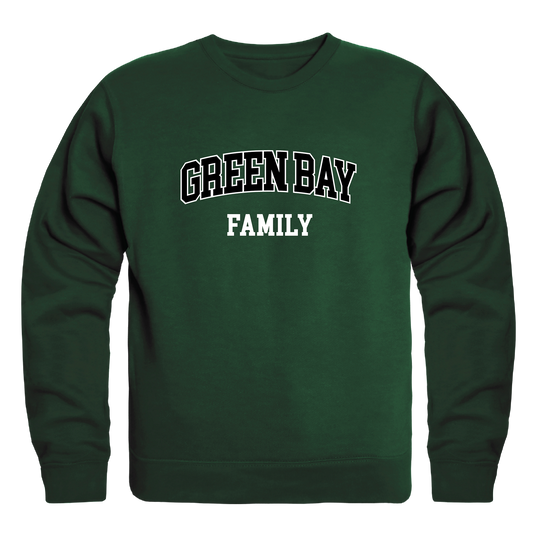 University of Wisconsin-Green Bay Phoenix Family Crewneck Pullover Sweatshirt Sweater