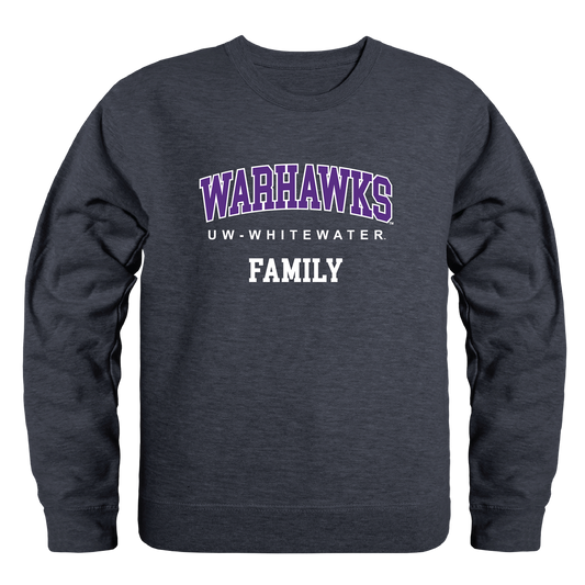 University of Wisconsin-Whitewater Warhawks Family Crewneck Pullover Sweatshirt Sweater