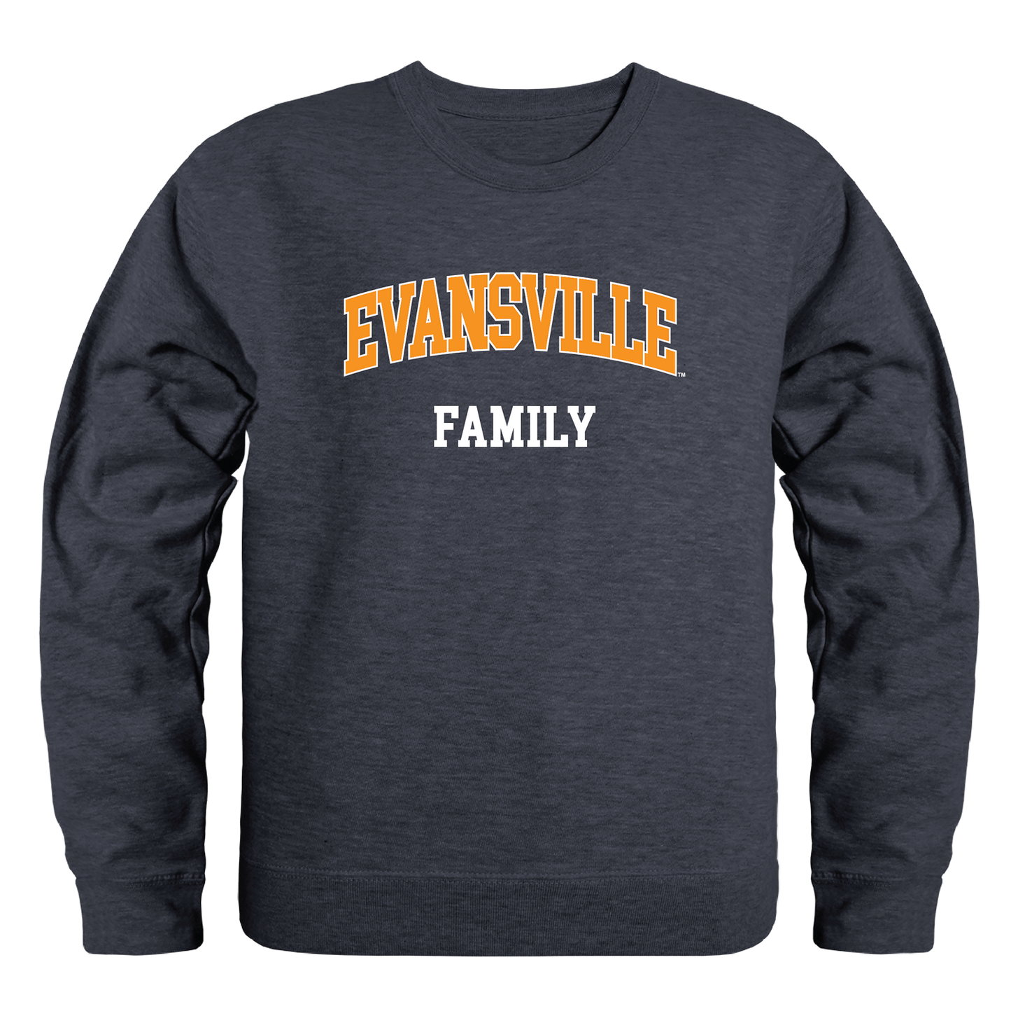 University of Evansville Purple Aces Family Crewneck Pullover Sweatshirt Sweater