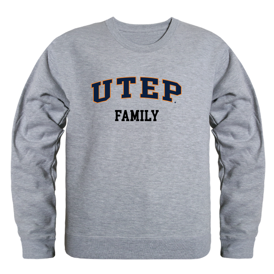 University of Texas at El Paso Miners Family Crewneck Pullover Sweatshirt Sweater