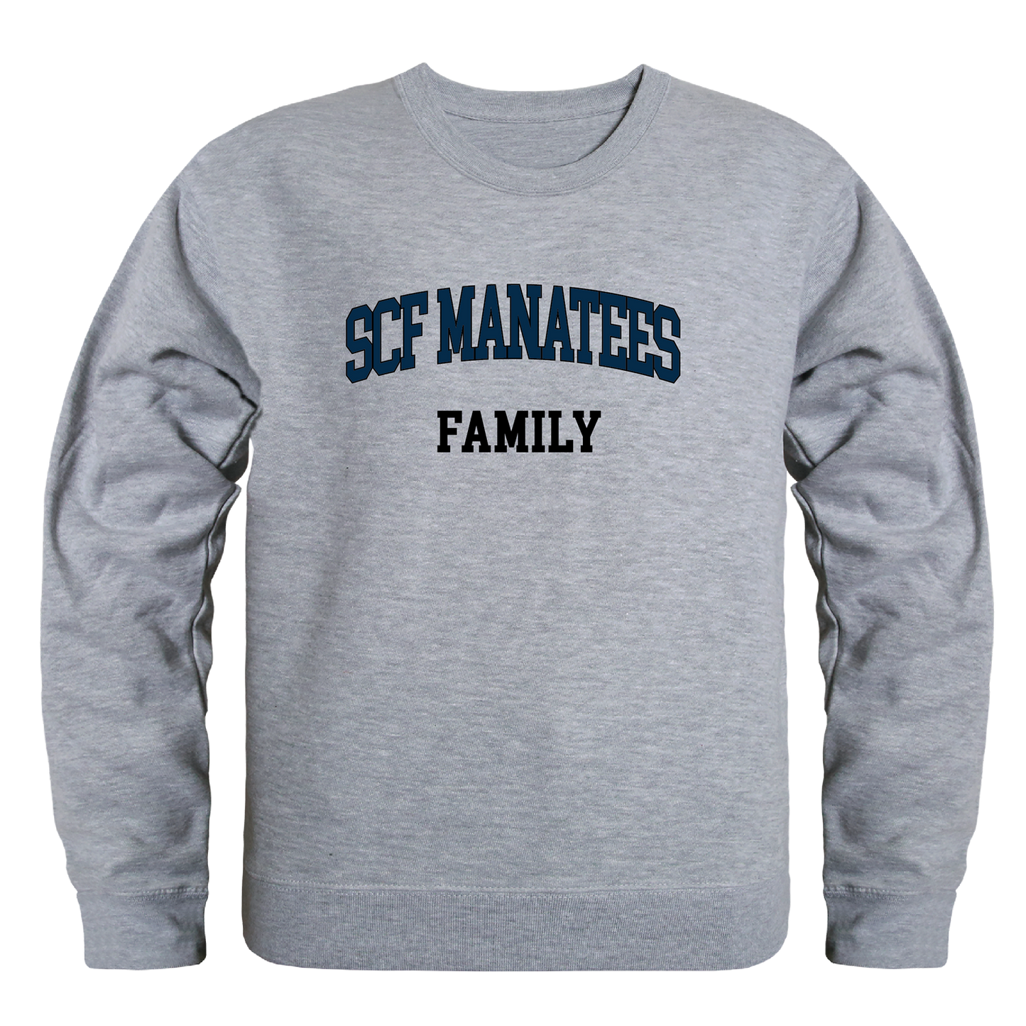 State College of Florida Manatee Family Crewneck Pullover Sweatshirt Sweater