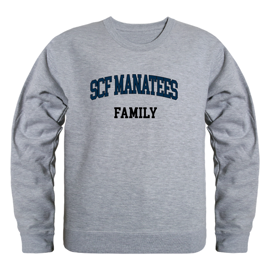 State College of Florida Manatee Family Crewneck Pullover Sweatshirt Sweater
