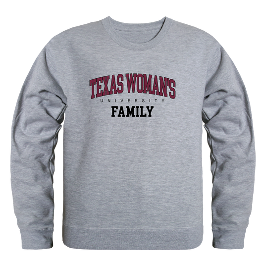 Texas Woman's University Pioneers Family Crewneck Pullover Sweatshirt Sweater