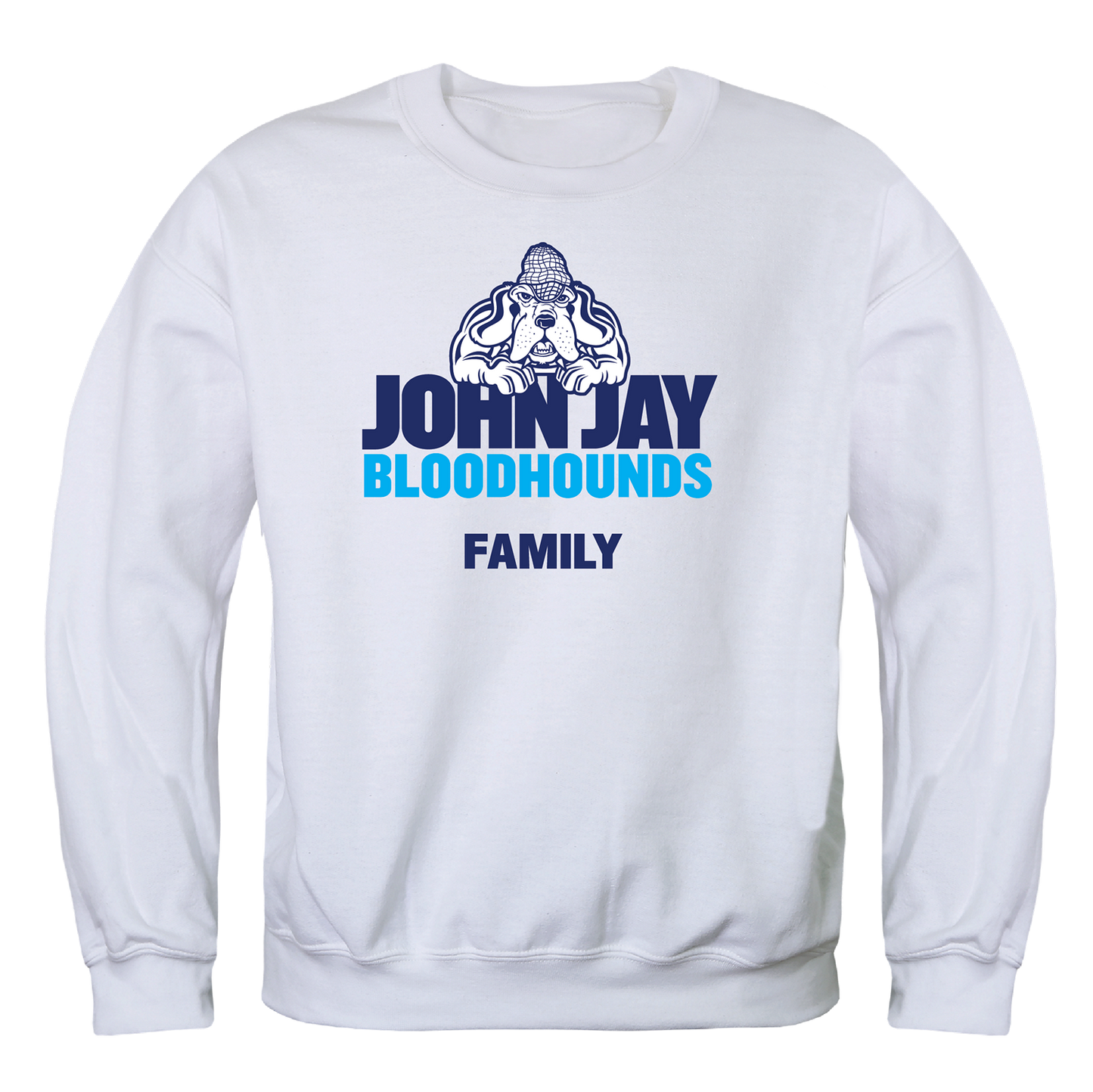 John Jay College Bloodhounds Family Crewneck Pullover Sweatshirt Sweater