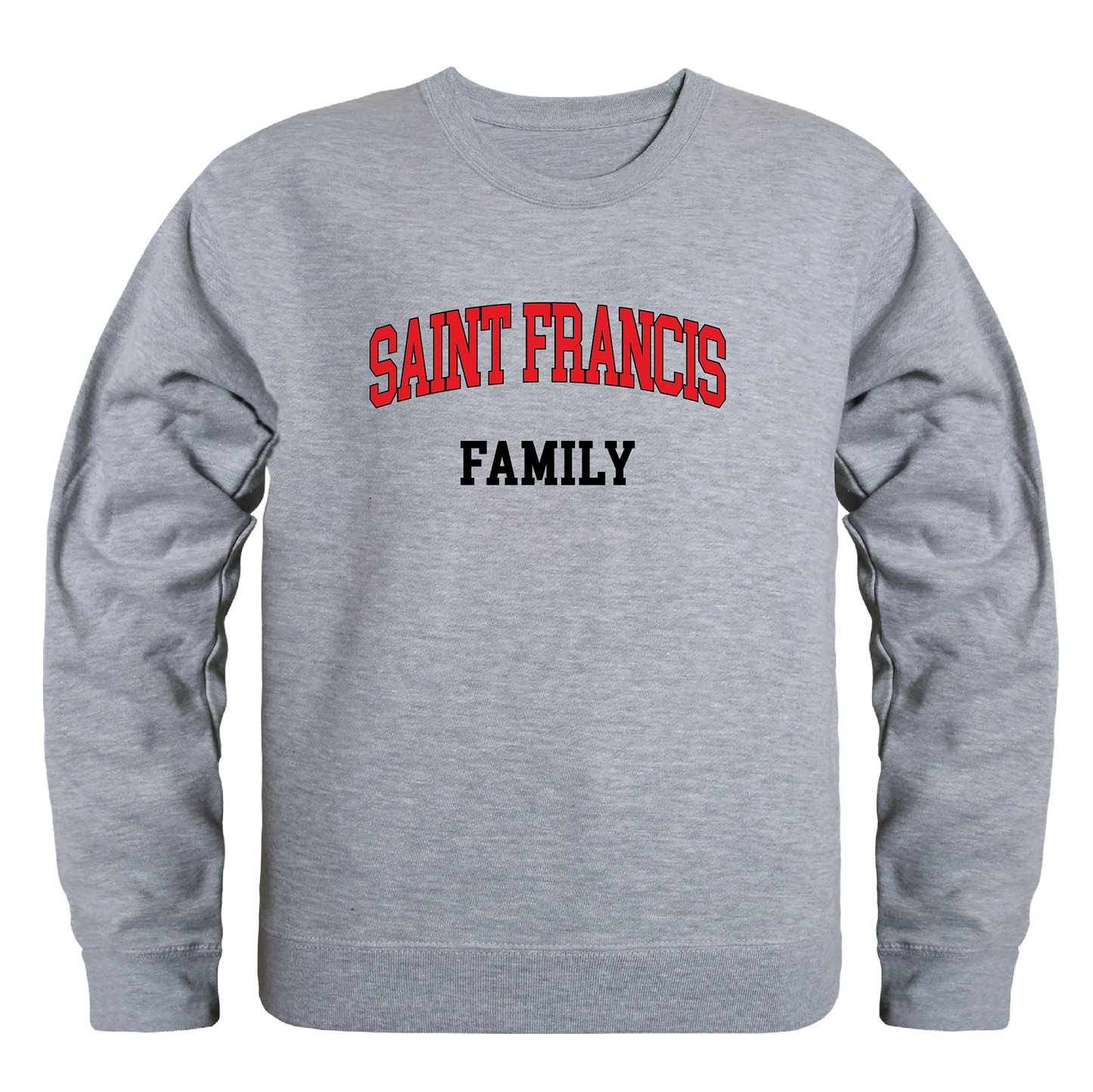 Saint Francis U Red Flash Family Crewneck Pullover Sweatshirt Sweater