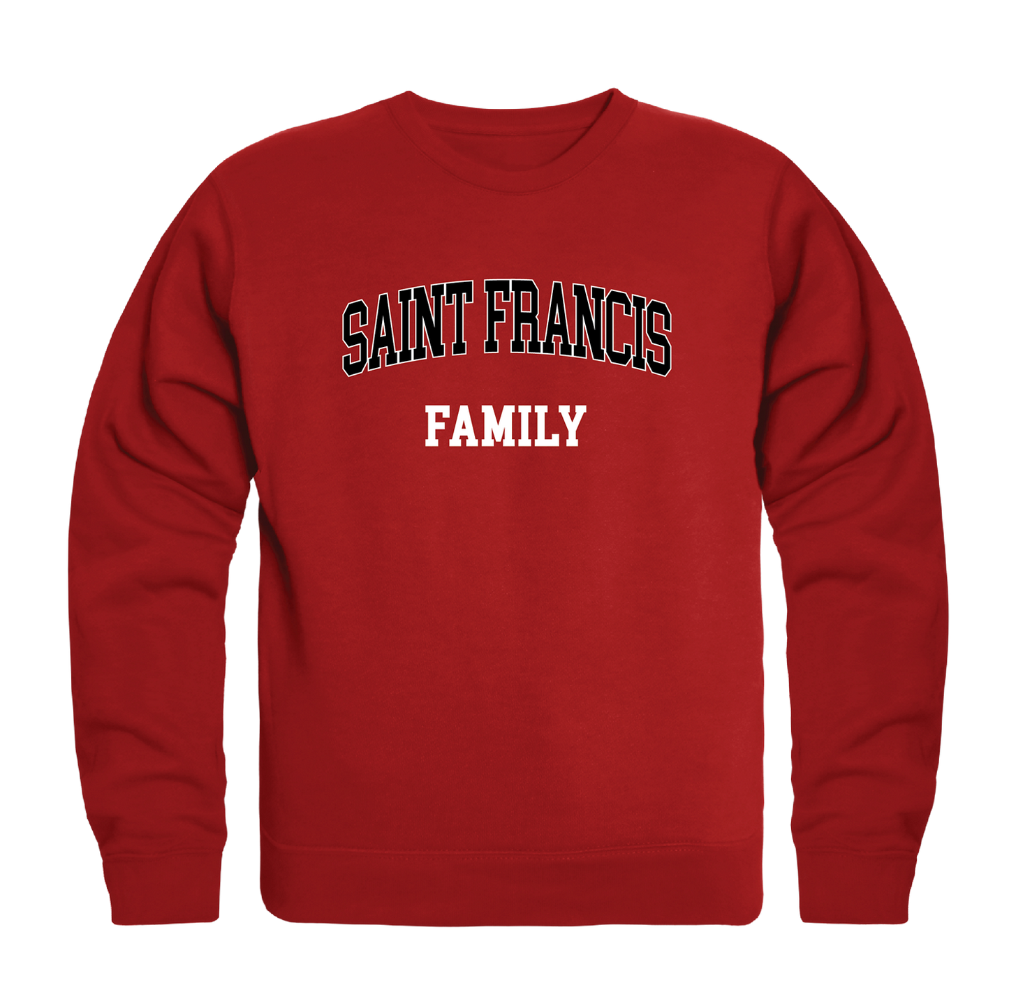 Saint Francis U Red Flash Family Crewneck Pullover Sweatshirt Sweater