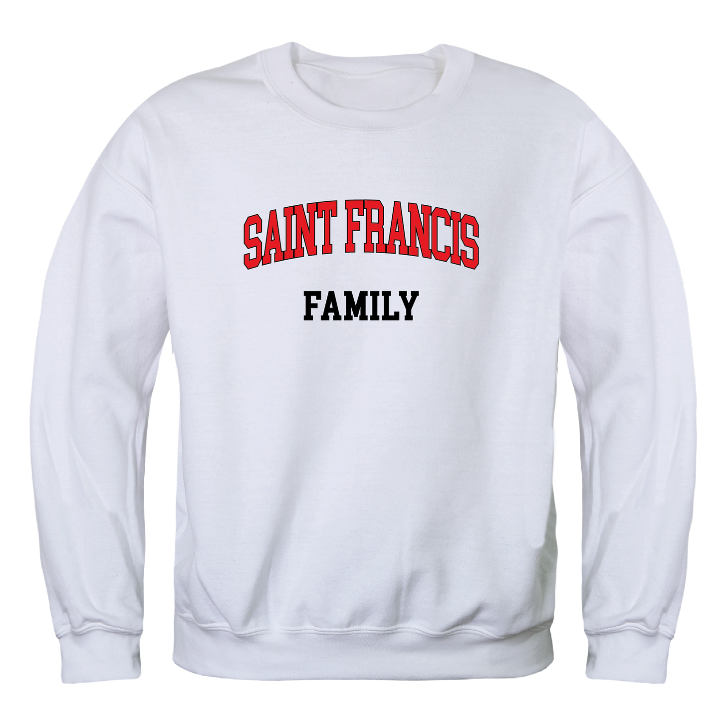 Saint Francis U Red Flash Family Crewneck Pullover Sweatshirt Sweater