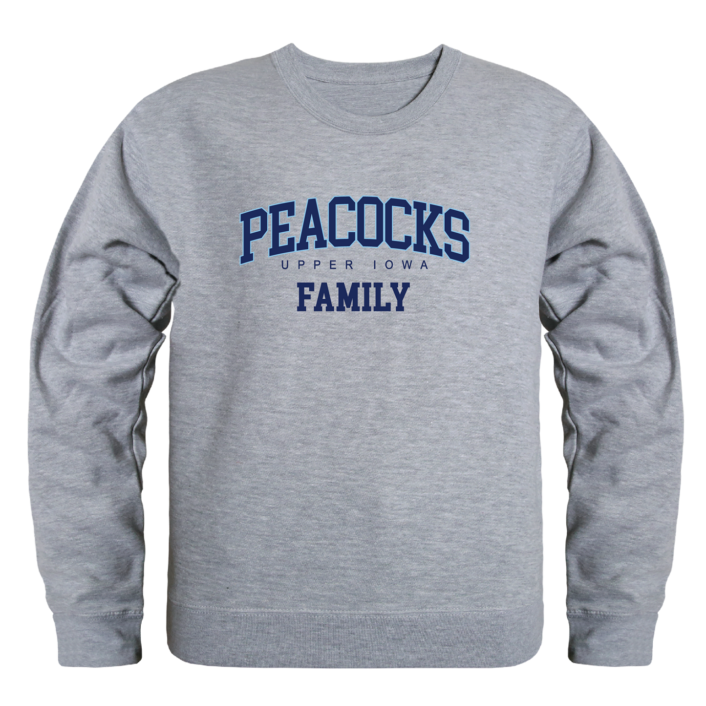 Upper Iowa Peacocks Family Crewneck Pullover Sweatshirt Sweater