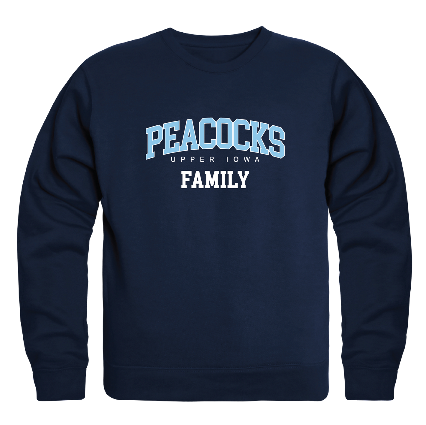 Upper Iowa Peacocks Family Crewneck Pullover Sweatshirt Sweater