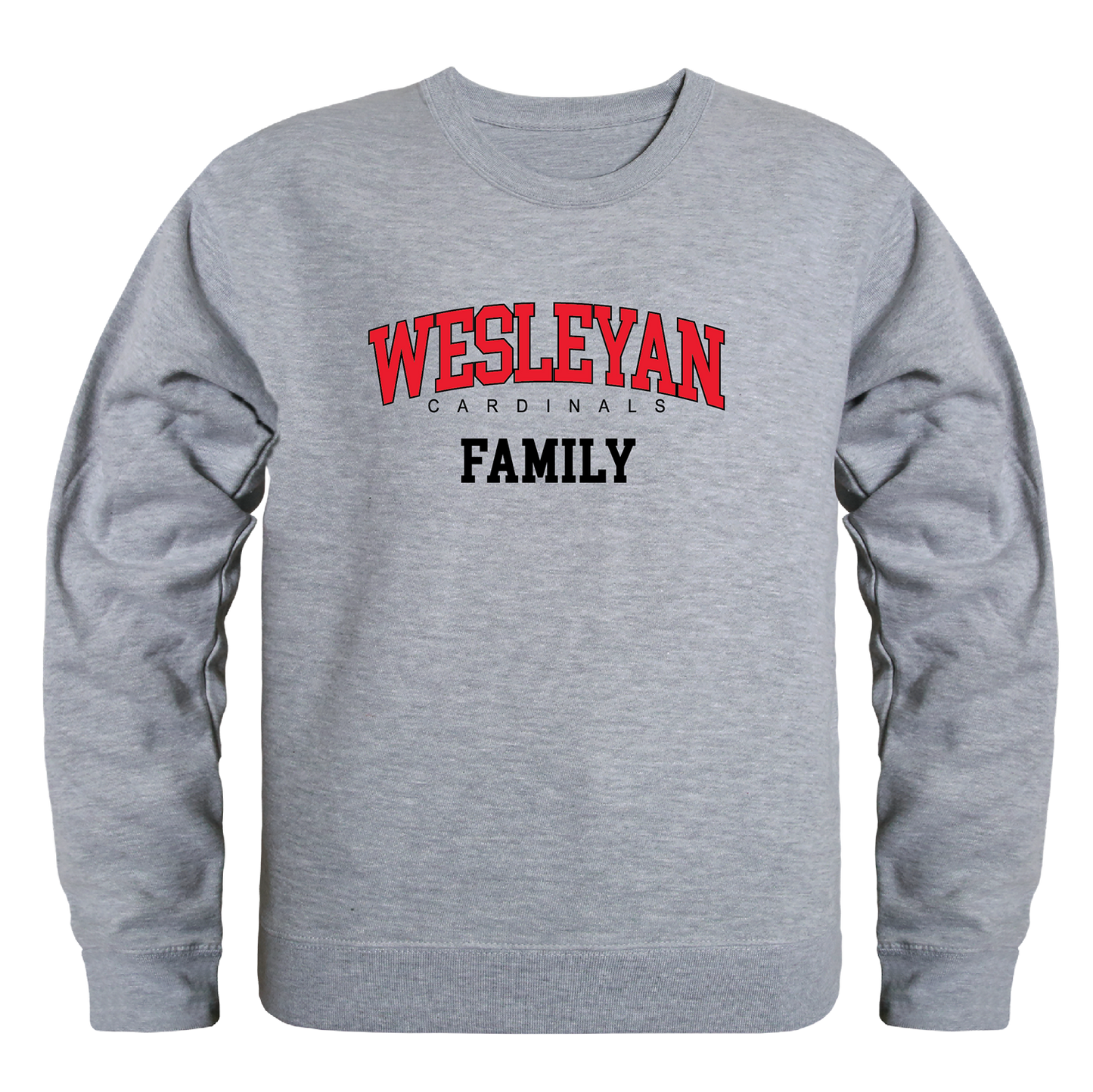 Wesleyan Cardinals Family Crewneck Pullover Sweatshirt Sweater