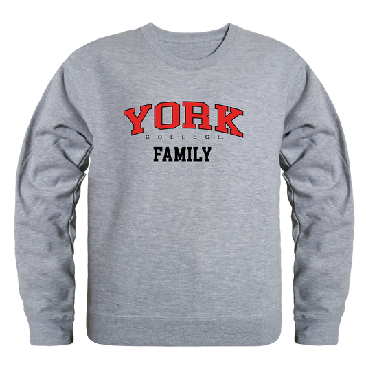 York College Cardinals Family Crewneck Pullover Sweatshirt Sweater