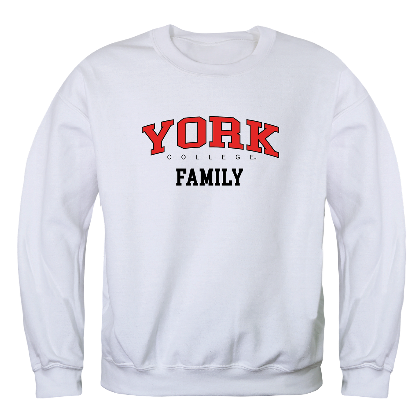 York College Cardinals Family Crewneck Pullover Sweatshirt Sweater